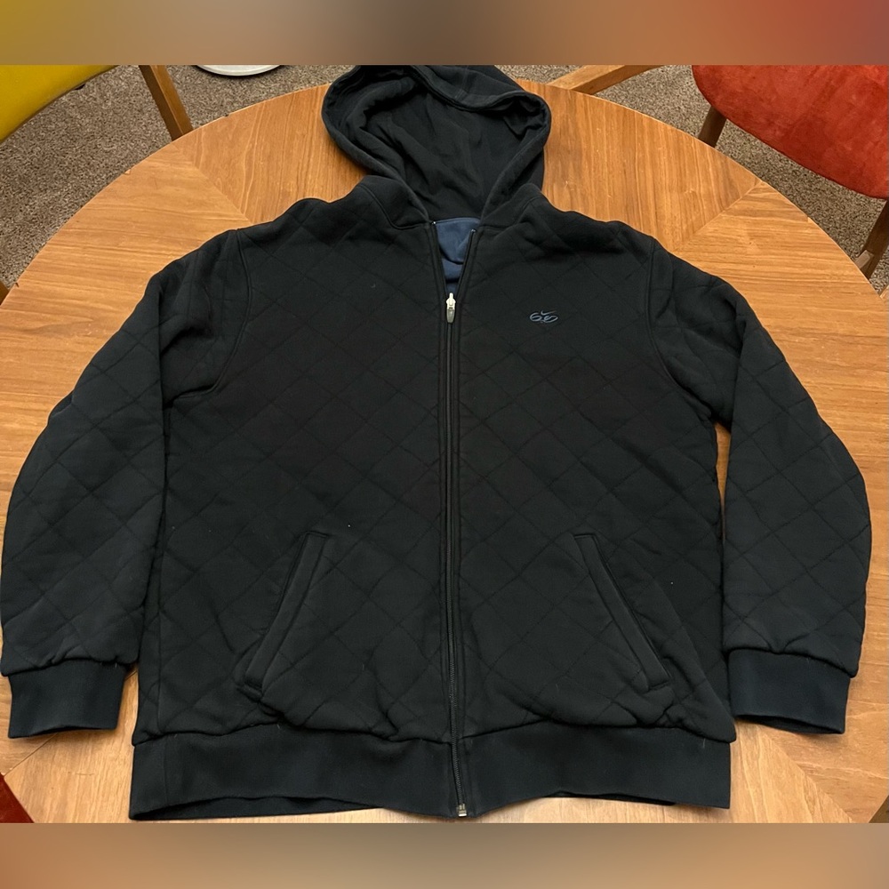 Nike SB 6.0 Hooded Quilted Jacket Men's Reversible Black/Blue